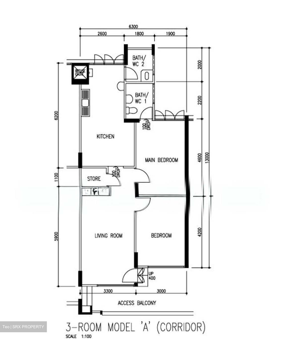 Blk 105 Towner Road (Kallang/Whampoa), HDB 3 Rooms #589340581
